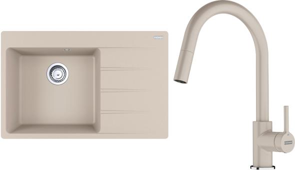 Franke SET G292 SA  + doručenie zadarmo  - Set drez CNG 611-78 TL/2 sah. + batéria FC 6051.082