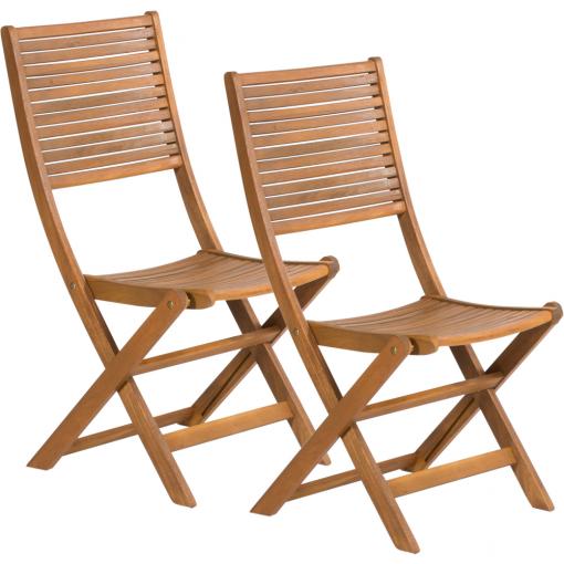 FIELDMANN   FDZN 4012-T 2x - SET 2 kusov, záhradná skladacia stolička drevená, bez podsedáka