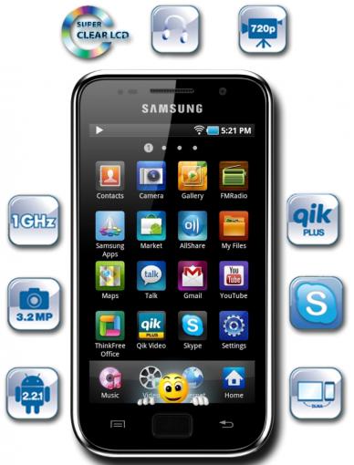 Samsung Galaxy S WiFi 4.0 biely - Multiprehrávač