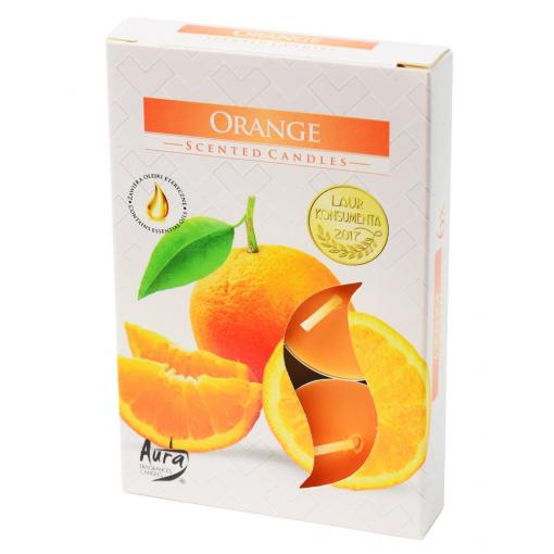 Čajové voňavé/6 pomaranč - Sviečky