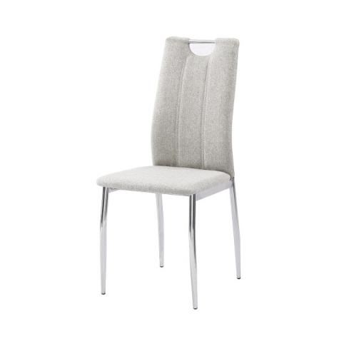 OLIVA NEW BM - jedálenská stolička béžový melír / chróm