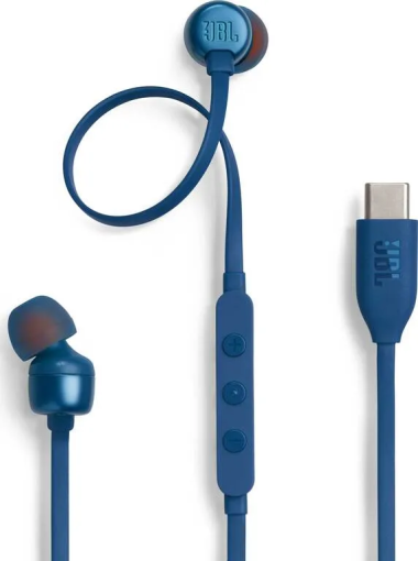 JBL Tune 310C modré - Káblové USB-C slúchadlá do uší s vysokým rozlíšením