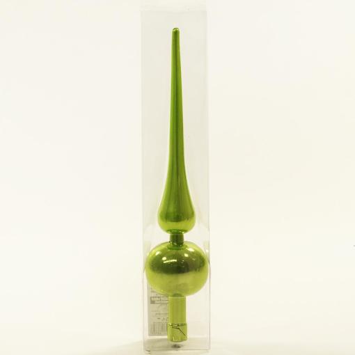 Vianočný špic plast 30cm oliva/perleť - Dekorácia