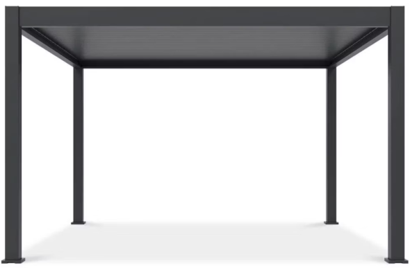 Gutroof DELUXE PRO AUTOMATIC - Hliníková pergola s LED osvetlením 4 x 4 m antracit