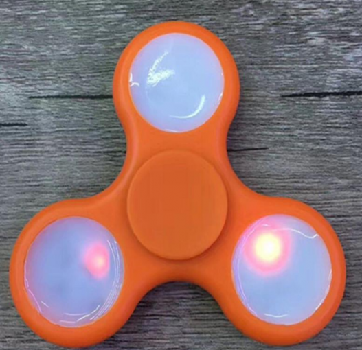 SPINNER LED oranžový - Fidget Spinner