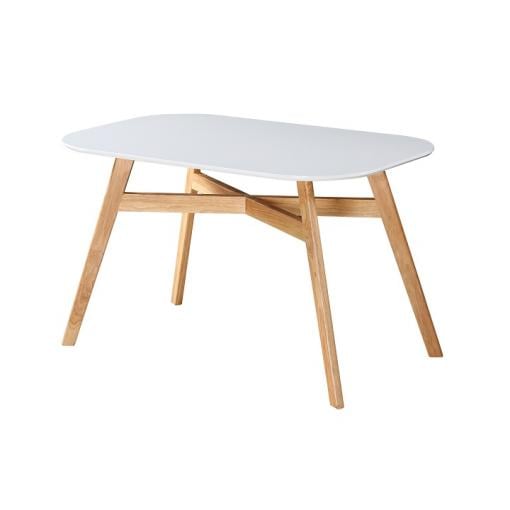 CYRUS NEW - jedálenský stôl 120x80x75cm biela/masív