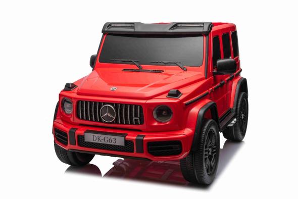 BENEO Mercedes-Benz G63 AMG 4x42 Dvojmiestne 12V, červené, MP3 Prehrávač s USB/AUX vstupom, Pohon 4x - Elektrické autíčko