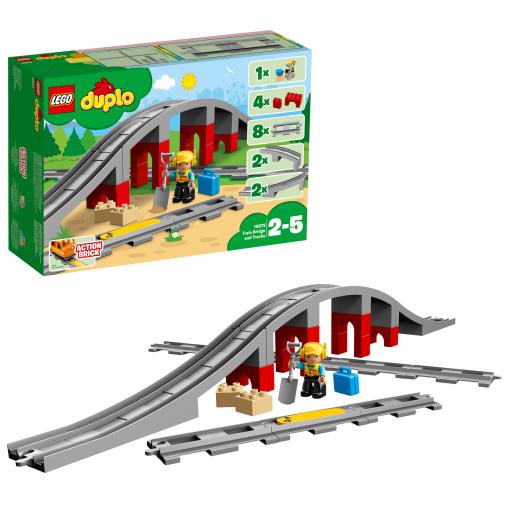LEGO Duplo LEGO® DUPLO® 10872 Doplnky k vláčiku - most a koľajnice - Stavebnica
