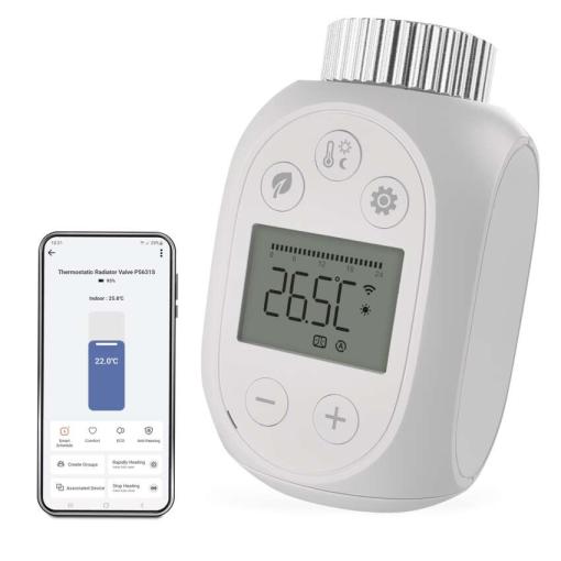 Emos Digitálna termostatická hlavica P5631S ZigBee 3.0 - Digitálna termostatická hlavica