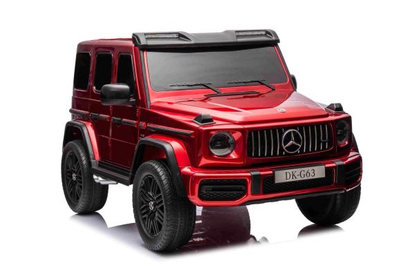 BENEO Mercedes-Benz G63 AMG 4x42 Dvojmiestne 24V, červené lak, MP4 s USB/AUX vstup, Pohon 4x4, Batér - Elektrické autíčko