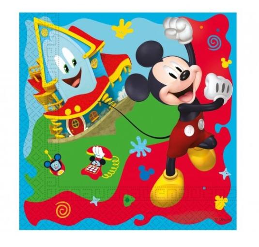 Wiky Servítky Mickey 33x33cm 20ks - oslava