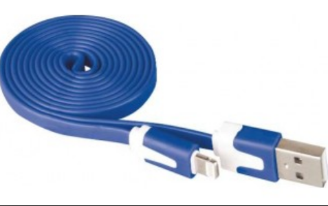 Emos kábel micro USB 1m modrý - Prepojovací kábel