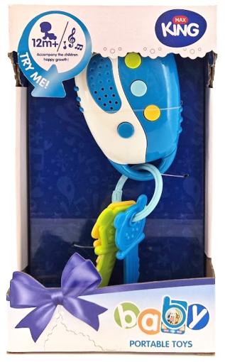 Wiky Baby detské kľúče modré s efektami 23cm - Hryzátko