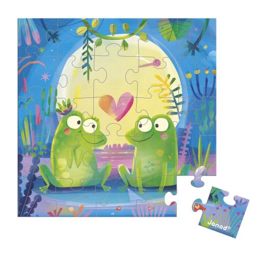 Janod Janod Blahoželanie k narodeninám s puzzle Láska v rybníku