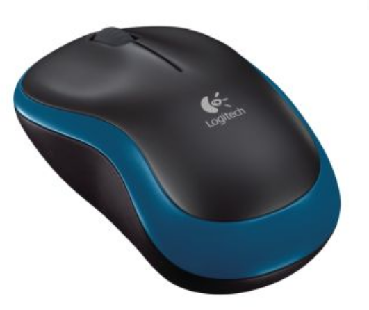 Logitech M185 modro-čierna - Wireless optická myš