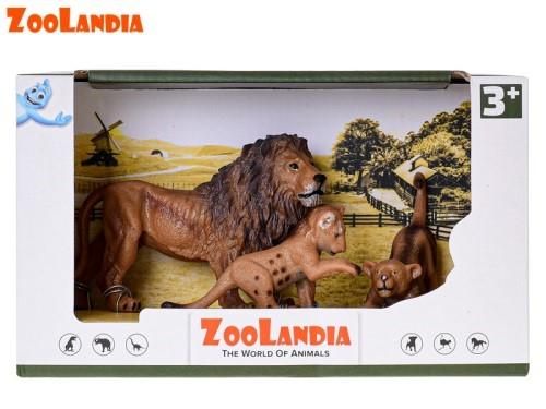 MIKRO -  Zoolandia lev s mláďatami v krabičke - Zvieratká