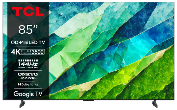 TCL 85C855  + predĺžená záruka na 5 rokov - QLED Mini LED 4K Goole TV
