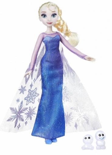Frozen VÝPREDAJ - Frozen Bábika Elsa s trblietavými šatami a kamarátom B9201 - Bábika