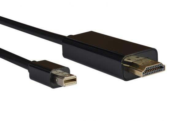 Acoustique Quality mini DisplayPort samec - HDMI samec 2m - prepojovací kábel