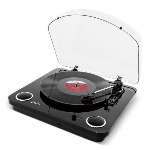ION Max LP čierny - Gramofón s reproduktormi