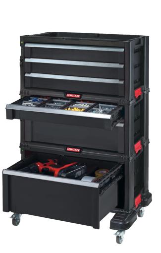 Strend Pro - Box Keter® 17201228, TOOL CHEST SET, 6 zásuviek, 560x750x290 mm, na náradie