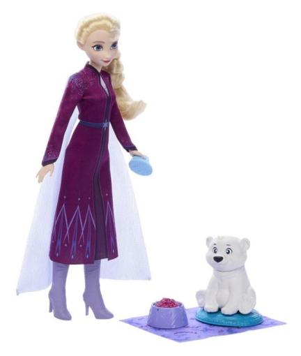 Mattel Frozen Bábika Elsa s ľadovým medveďom