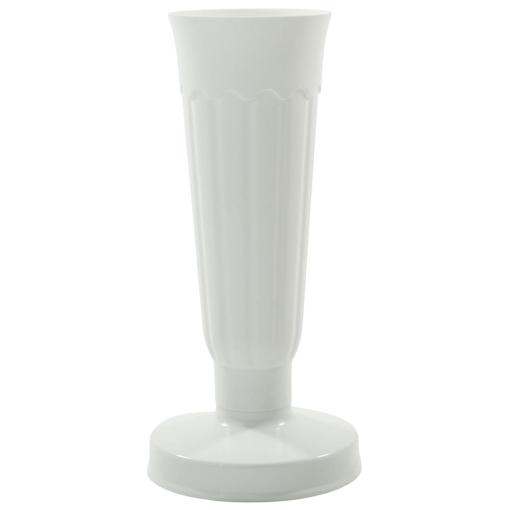 Váza so záťažou 32cm BIELA - Váza