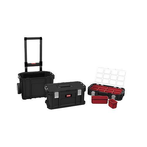 Strend Pro - Sada boxov Keter® CONNECT ROLLING SYSTEM, na náradie