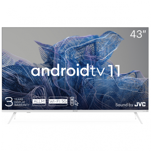 Kivi 43U750NW biely - 4K UHD Android TV