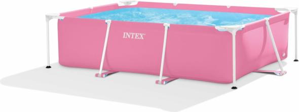intex_D INTEX 28266 Záhradný rámový bazén ružový 220 x 150 x 60 cm