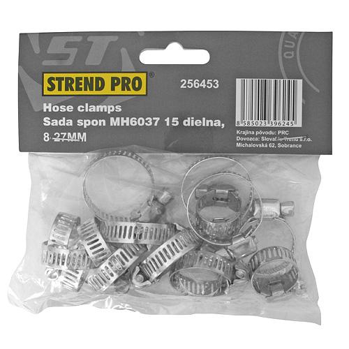 Strend Pro MH6037 - Sada spon 15 dielna, 8-27 mm