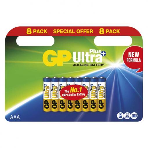 GP Ultra Plus LR03 (AAA) 8ks - Batérie alkalické