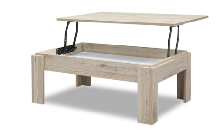 TREVOR LUX SRS - konferenčný stolík s dvíhaním stolovej dosky, 70x110cm, San remo sand
