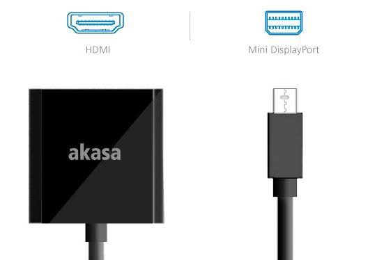 Akasa redukcia Mini DisplayPort - HDMI 20cm - redukcia
