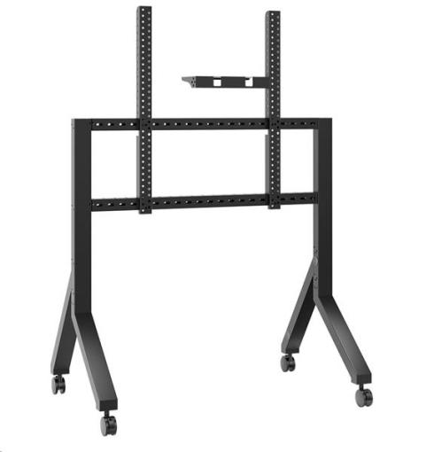 Onkron TS2081 mobilný stojan pre TV 70"-110" s držiakom, čierny, VESA max 1000x800  + doručenie zadarmo  - podlahový stojan na kolieskach 70" - 110"