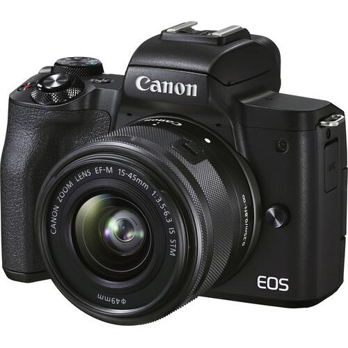 Canon M50 Mark II + EF-M 15-45mm IS STM Premium Live Stream Kit čierny - Digitálny fotoaparát