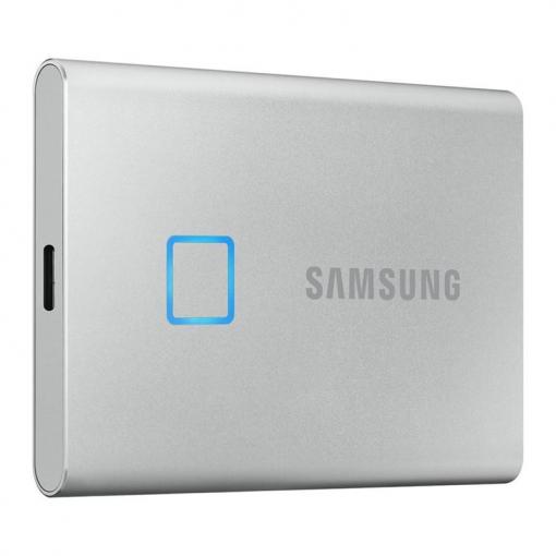 Samsung T7 Touch 500GB silver - SSD prenosný disk USB-C 3.1