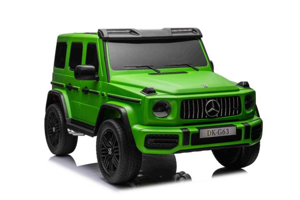 BENEO Mercedes-Benz G63 AMG 4x42 Dvojmiestne 24V, zelené lak, MP4 s USB/AUX vstup, Pohon 4x4, Batéri - Elektrické autíčko