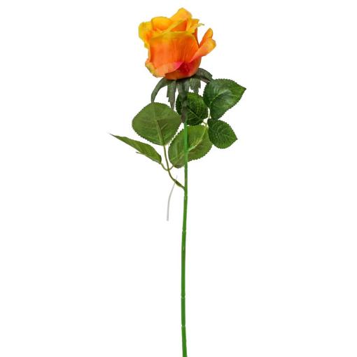 Ruža kus oranžová 45cm - Umelé kvety