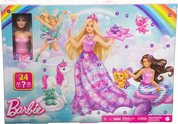 Mattel Barbie Rozprávkový adventný kalendár 2023