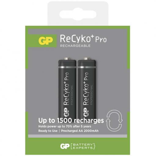 GP ReCyko+ Pro HR6 (AA) 2000mAh 2ks - Nabíjacie batérie