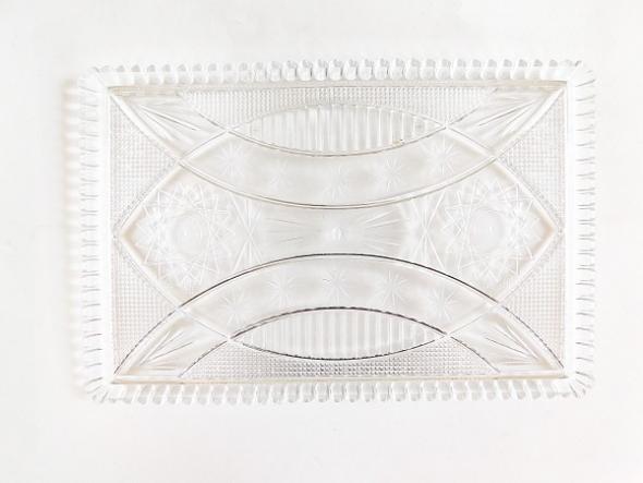 Makro - Podnos 22x14cm imit. skla /55/ číry