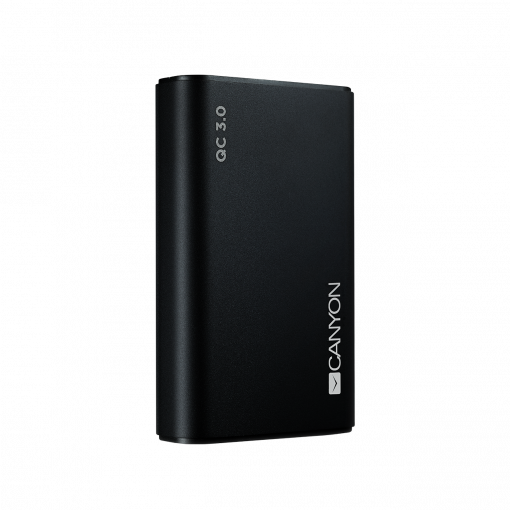 Canyon 10000mAh Quick Charge 3.0 Power Delivery čierny - Power bank