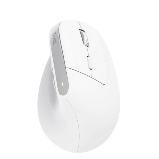 Trust Bayo+ Multidevice Ergonomic Wireless Mouse White - Vertikálna wireless myš