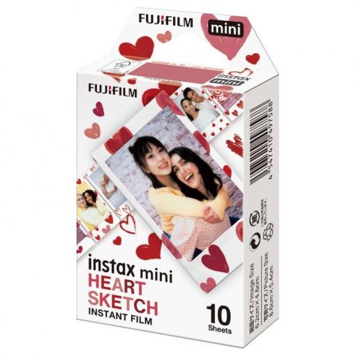 Fujifilm Instax MINI 10list Hearts - Fotopapier určený pre fotoaparáty Instax MINI