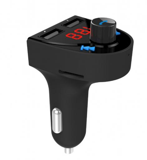 Gembird 3v1 Bluetooth handsfree sada do auta s FM-radio vysielačom a USB 3.1A nabíjačkou - FM transmitter