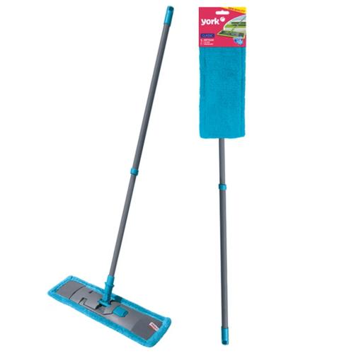 Makro YORK - Mop plochý CLASSIC mikrovlákno teleskopická rúčka ZELENÝ