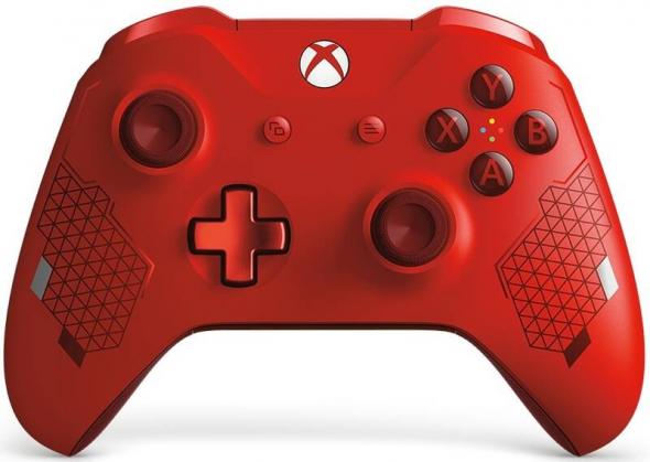 Microsoft XBOX ONE S Wireless Controller - Gamepad červený