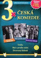 Česká komédia 7 - 3dvd (Tetička, Muž z 1.století, Divotvorný klobúk) - DVD film