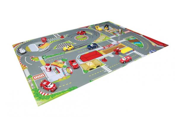 Bburago Ferrari Kids Playmat autíčka s hracím kobercom - Koberec